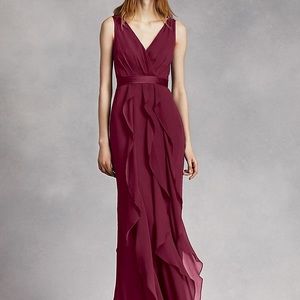 Vera wang white bridesmaid dress